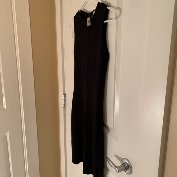 NEXT UK Black Sleeveless Stretch Knit Dress Size Small - Picture 3 of 10